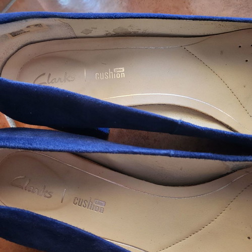 Clark's shoes used, blue, size 39