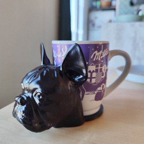 Handmade French Bulldog 3D Printed Coaster Cup Holder new