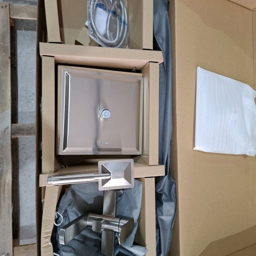 Inox Ss304 shower column with square bell and handset new