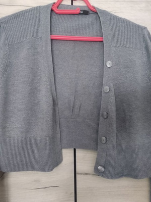Crop cardigan gray Marks & Spencer like new, size XS