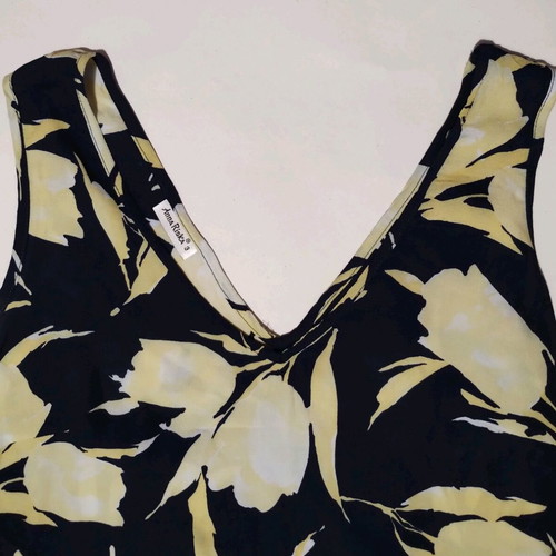 Anna Riska sleeveless printed dress used, size 3, blue and yellow