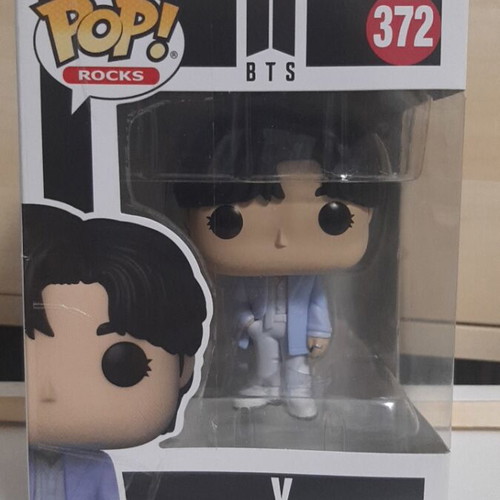 Funko Pop Rocks BTS V vinyl figure like new
