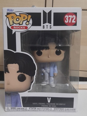 Funko Pop Rocks BTS V vinyl figure like new
