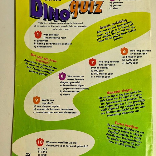 Dinosaurus No.1 DeAgostini 1993 used vintage without cover