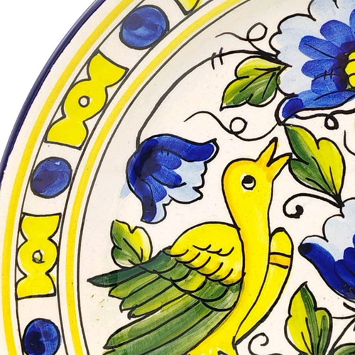 Vintage traditional Spanish hand-painted plate used