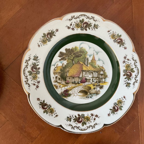 Ascot plates by Woods and Sons, pack of 5, almost like new