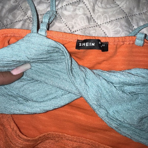 Shein Mini Summer Dress like new, blue and orange, size S