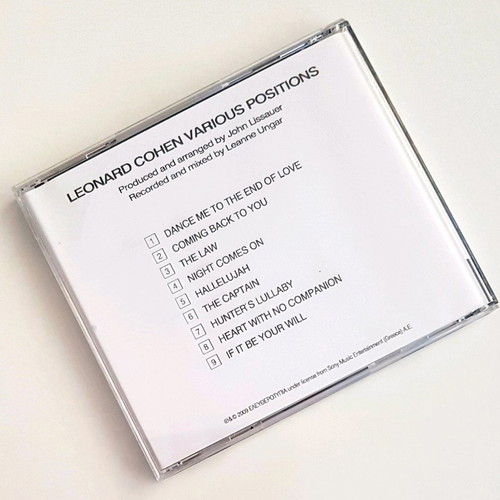 Leonard Cohen Various Positions CD new