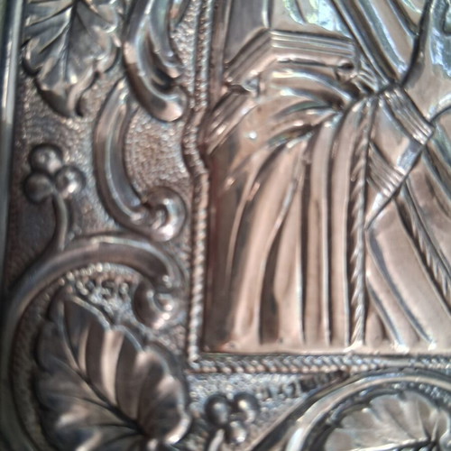 Silver icon of Panagia 950, like new, 16×13.5cm