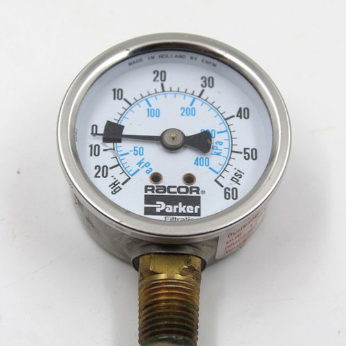 Manometer 0-400 kPa / 0-60 PSI G 1/4" like new