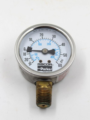 Manometer 0-400 kPa / 0-60 PSI G 1/4" like new