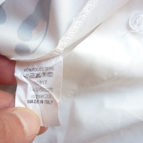 Polyester women's shirt Made In Italy XL like new, summer design