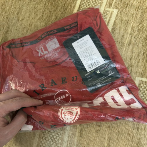 Olympiacos BC Tech Training T-Shirt XL new authentic