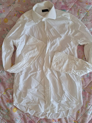 Πουκάμισο αντρικό Oxford Company μέγεθος 38/15 λευκό μεταχειρισμένο για μανικετόκουμπα