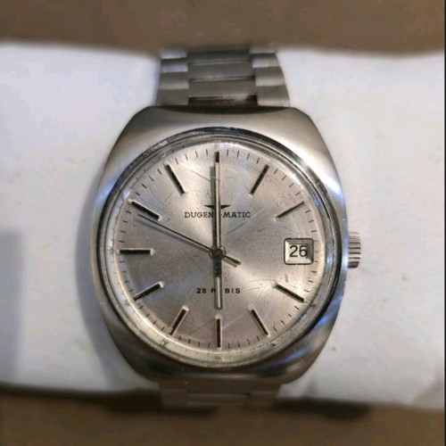 Dugena Matic automatic watch used, gray