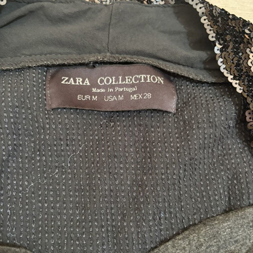 Zara sequin blouse grey size M like new
