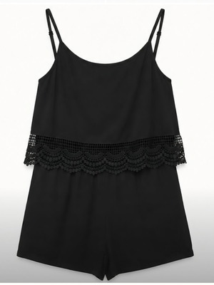 Zini black lace one-piece like new