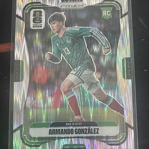 Armando Gonzalez RC silver wave Panini Prizm World Cup card