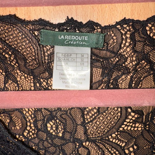 La Redoute Collections silk dress like new, black, XS