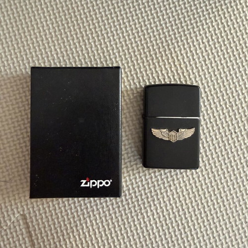 Zippo Pilot Black lighter with box