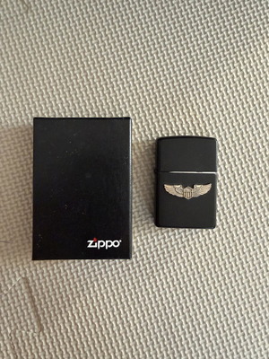 Zippo Pilot Black lighter with box