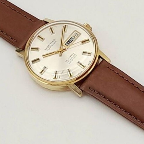 Montine Swiss Men's Watch 9K Gold Used Automatic Day Date