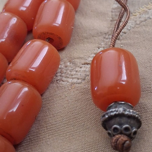 Komboloi beads from old worry beads