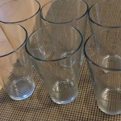 Large glasses like new, set of six from IKEA