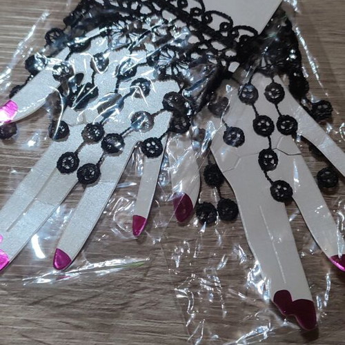 Lace bracelet new, black, adjustable