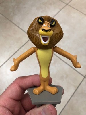 Madagascar Αλεξ το Λιοντάρι Happy Meal Toys 10 cm μεταχειρισμένο