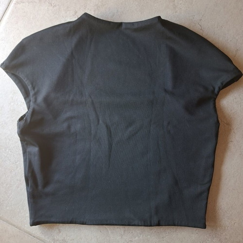 Shein crop top with square neckline, like new, size S black