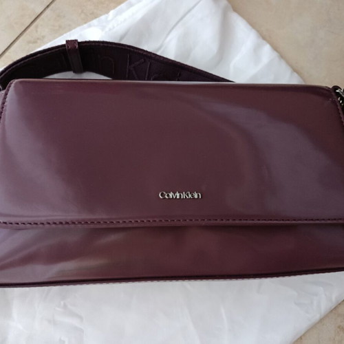 Calvin Klein crossbody bag like new, purple eggplant color