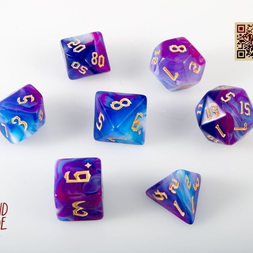 Dice set for Dungeons & Dragons with pouch new