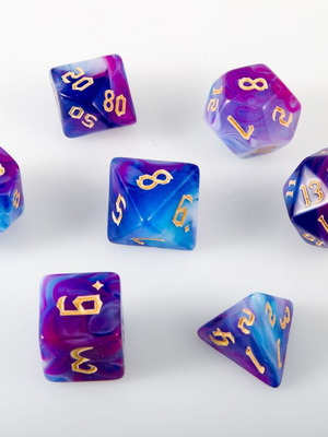 Dice set for Dungeons & Dragons with pouch new