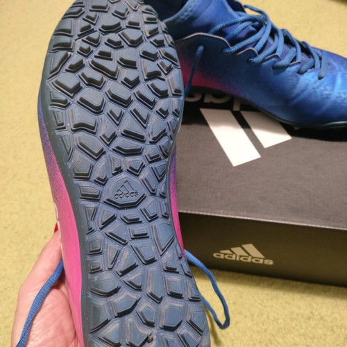 Adidas football shoes like new, blue size 45.5