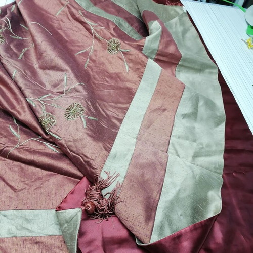 Throw and tablecloth and two pillow covers new, Indian fabric