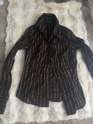 Striped vintage shirt used, small size, black