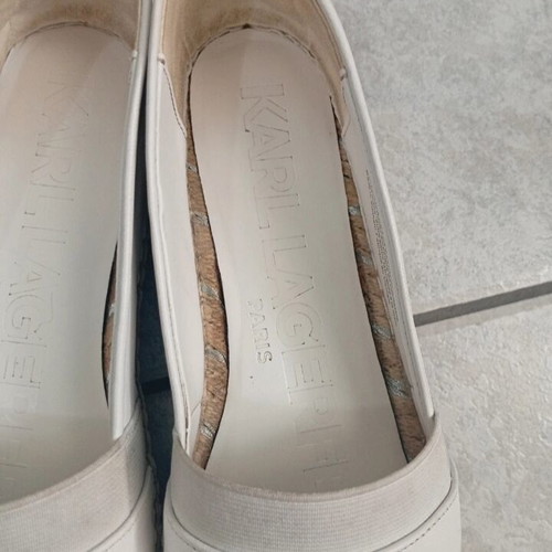 Μπαλαρίνες Karl Lagerfeld 37,5 μεταχειρισμένες, άσπρο και ροζ