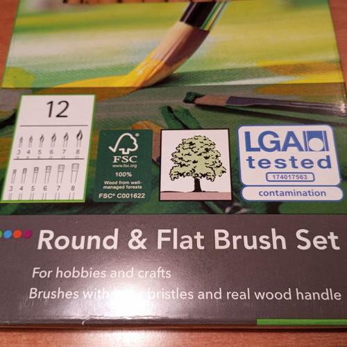 Crelando painting brushes new, set of 12
