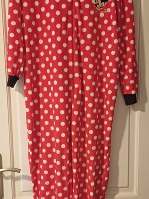 Disney Minnie Mouse fleece onesie like new, sizes 16-18
