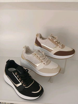 Women's boots new, sneaker with 5 cm heel, available in 3 colors