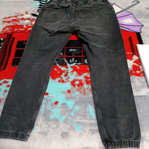 Pull & Bear women's black pants XL like new with rips