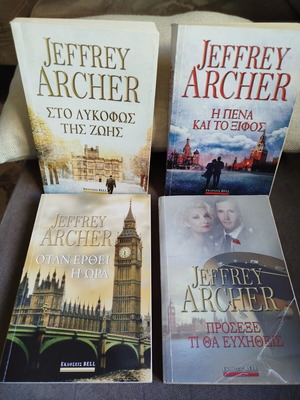 Jeffrey Archer The Clifton Chronicles Books 4 to 7 like new Greek