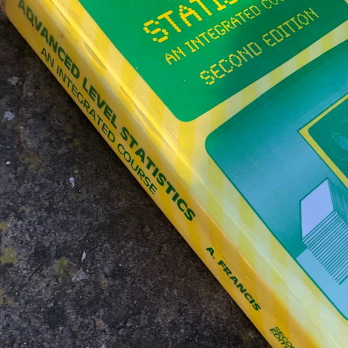 Advanced Level Statistics Book in English in very good condition