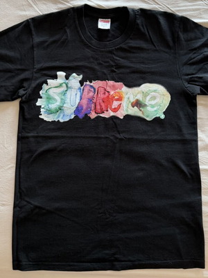 Supreme Watercolor Tee Black SS23, size S