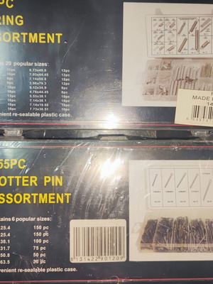 Cotter Pin Sets new, 555 pcs and 200 pcs together