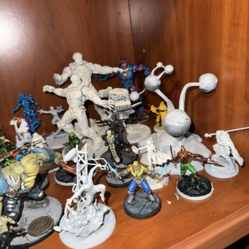 Marvel Crisis Protocol collection used, painted figures and terrain set