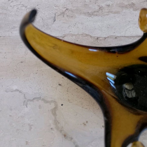 Blown glass dishes used, set of two, small size