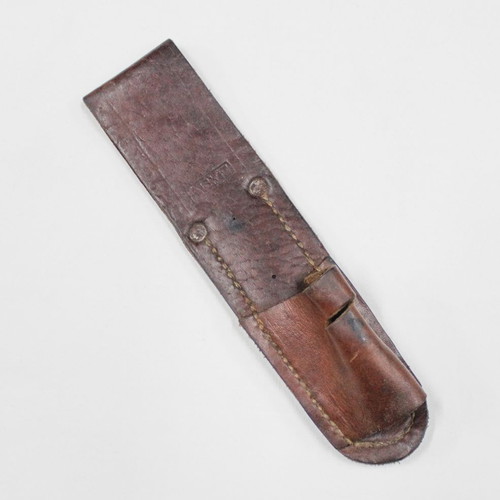 Leather Scabbard 1940 Greek Army Used for Mannlicher Senauer Bayonet