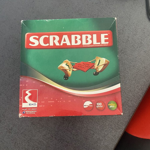 Scrabble board game, easy to carry, brand new